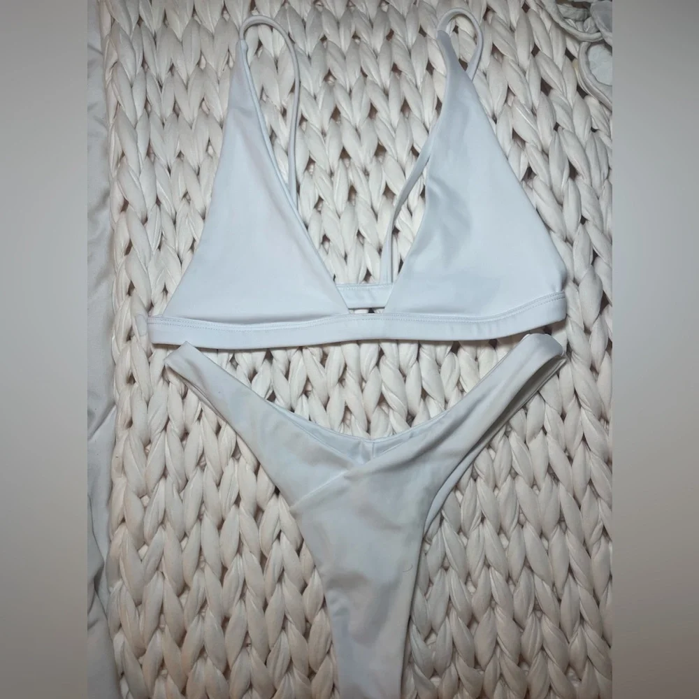 White bikini set